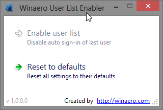 User List Enabler Defaults User List Enabler Defaults
