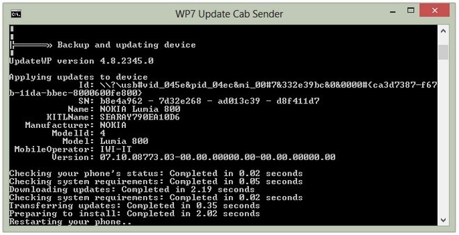 Windows Phone 7.8 Cab Windows Phone 7.8 Cab