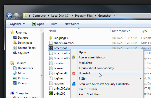 Windows Uninstaller Folder Windows Uninstaller Folder