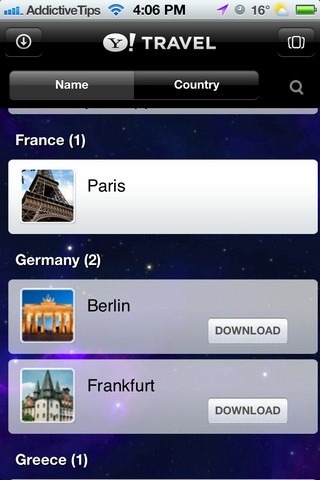 Yahoo! TimeTraveler iOS Places Yahoo! TimeTraveler iOS Places