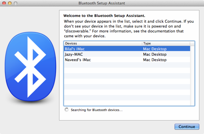 add bluetooth device