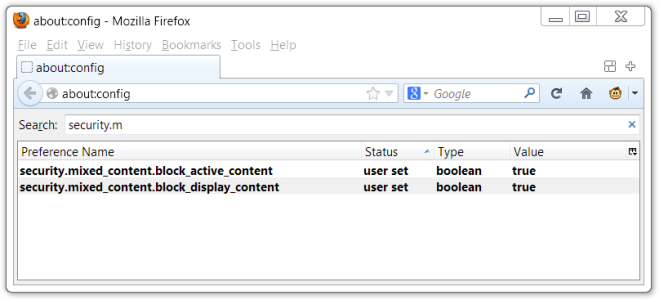 ff 18 insecure content