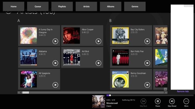 gMusic Top Bar gMusic Top Bar