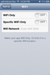 AppCap Cydia Options AppCap Cydia Options