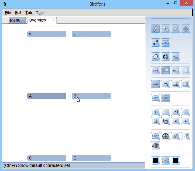 BirdFont_New Font_Font Character