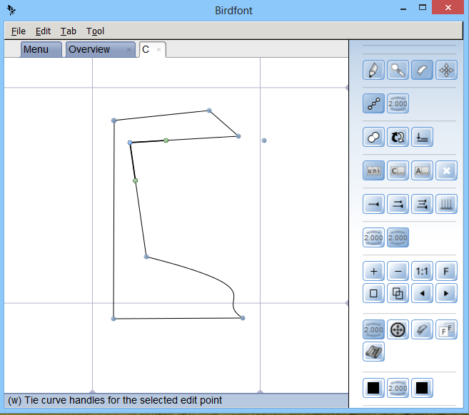 BirdFont_New Font_Font Character_C_Draw