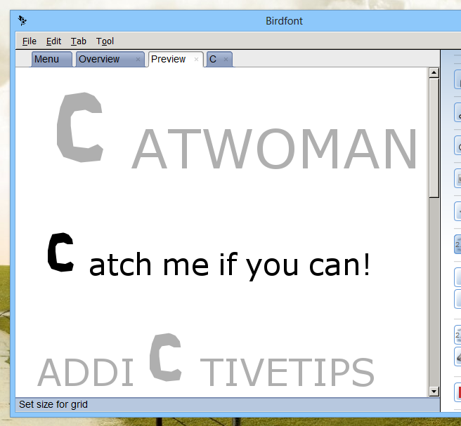 BirdFont_New Font_Font Character_C_Draw_Preview