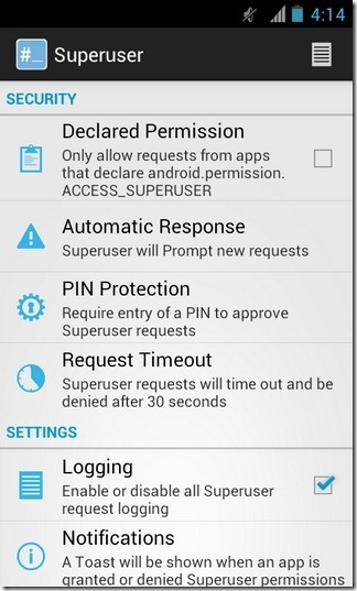 ClockworkMod-Superuser-Android-Settings ClockworkMod-Superuser-Android-Settings