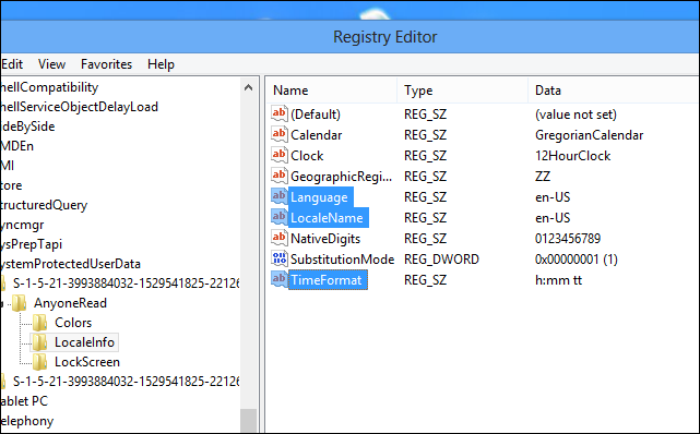 Настройка дня, даты и формата времени - экран блокировки - шаг 5 Настройка дня, даты и формата времени - экран блокировки - шаг 5