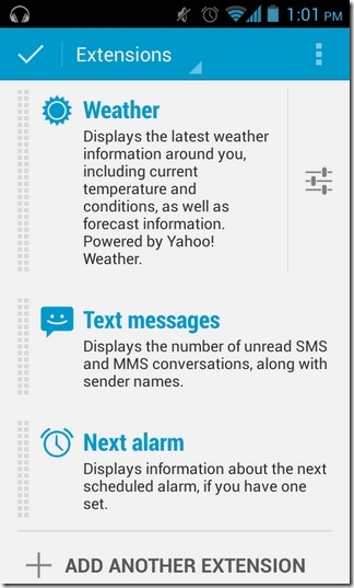 DashClock-Android-Extensions