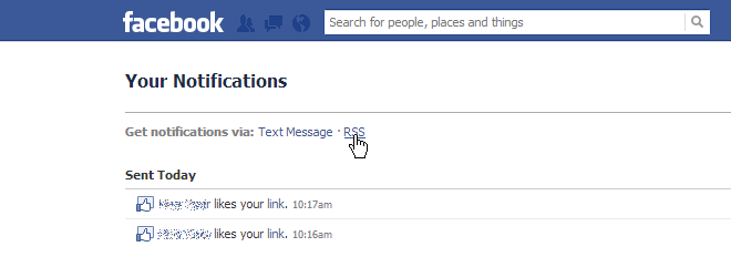 Facebook RSS