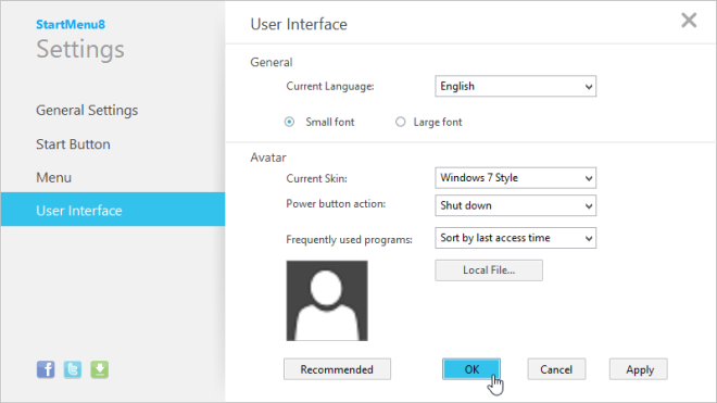 IObit Start Menu 8 User Interface IObit Start Menu 8 User Interface