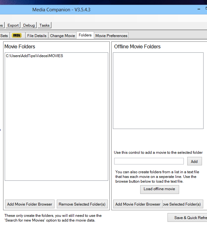 Media Companion_Folders Media Companion_Folders