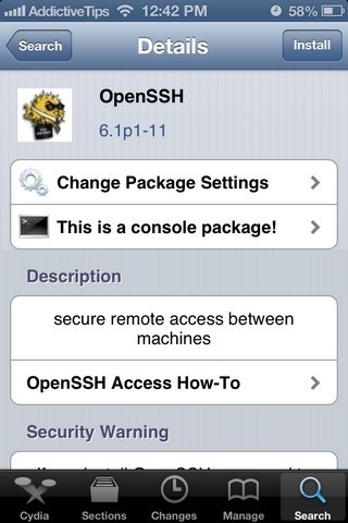 OpenSSH iOS 6 OpenSSH iOS 6