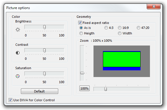 Picture options Picture options