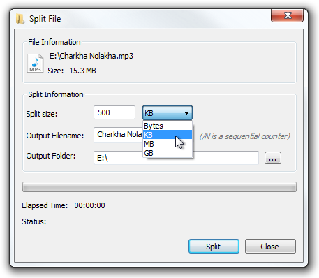 Split File Split File