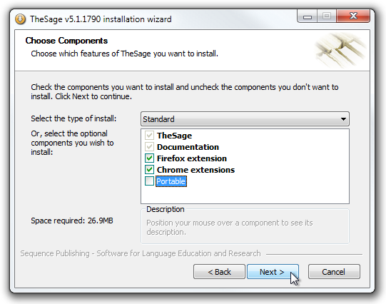 TheSage v5.1.1790 installation wizard TheSage v5.1.1790 installation wizard