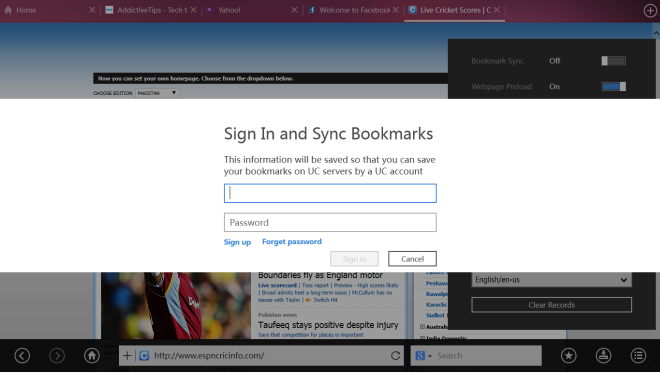 UC BrowserHD_Bookmarks Sync UC BrowserHD_Bookmarks Sync