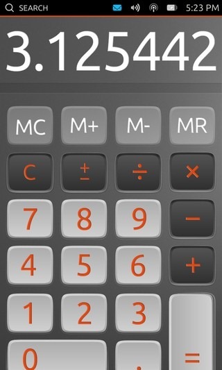 Ubuntu Touch Developer Preview Phone App Calculator
