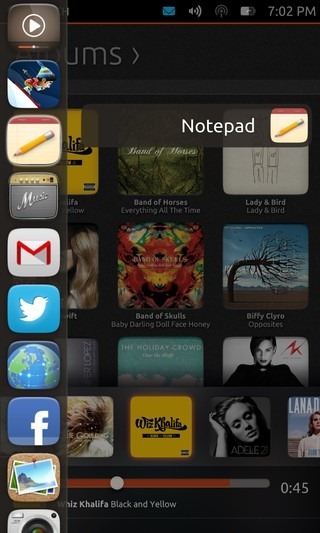 Ubuntu Touch Developer Preview Phone Launcher 2