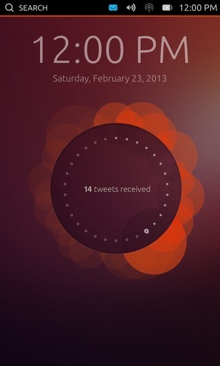 Ubuntu Touch Developer Preview Phone Lock Screen 1