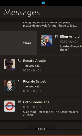 Ubuntu Touch Developer Preview Phone Notifications Messages 1
