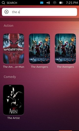 Ubuntu Touch Developer Preview Phone Search