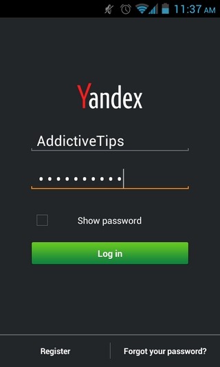 Yandex.Store-Android-Login Yandex.Store-Android-Login