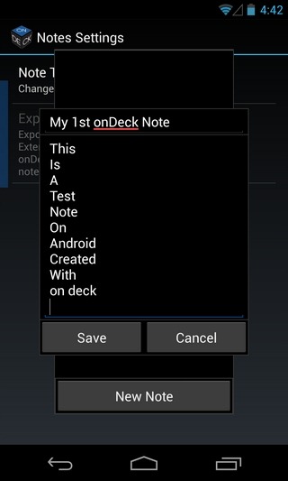 onDeck-Android-Note onDeck-Android-Note
