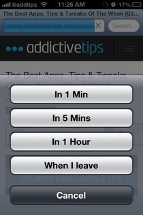 AnyReminder iOS Options AnyReminder iOS Options