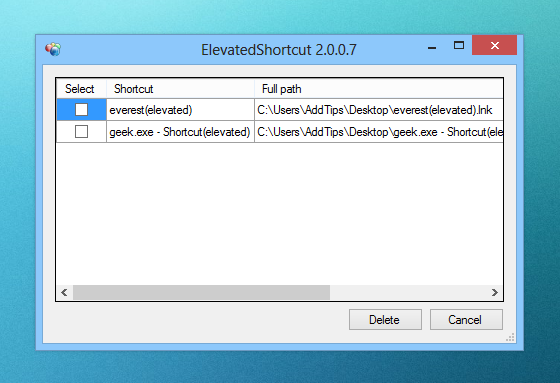 Elevated Shortcut_Remove Elevated Shortcut_Remove