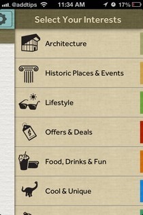 Field Trip iOS Interests Field Trip iOS Interests
