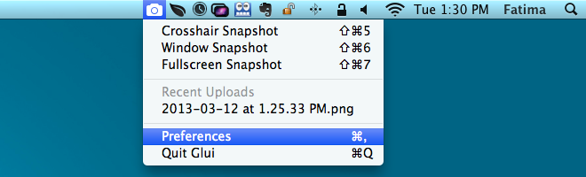 Glui menu bar Glui menu bar