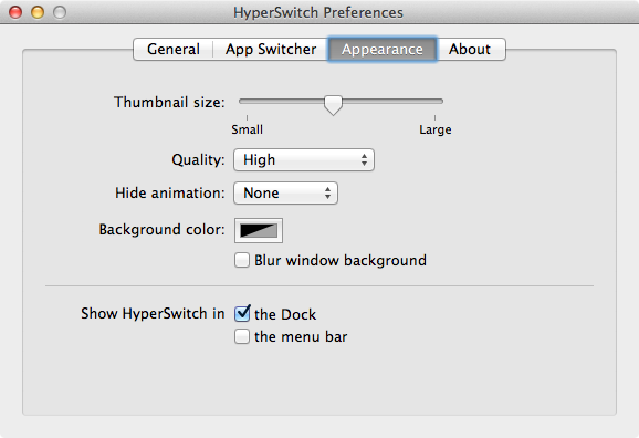HyperSwitch appearence