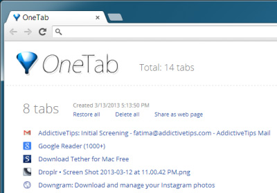 OneTab: A Google Chrome Extension Review and Tutorial 