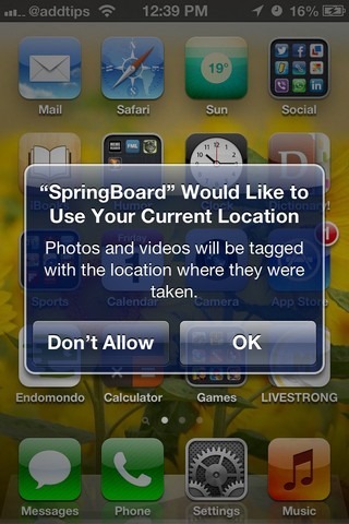 QuickShoot iOS Location QuickShoot iOS Location
