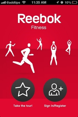 Reebok Fitness iOS Welcome Reebok Fitness iOS Welcome