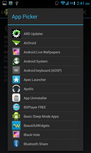 Notify Me! settings Notify Me! settings