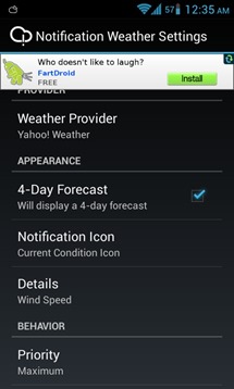 Notification Weather 2