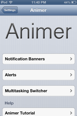 Animer iOS Cydia tweak