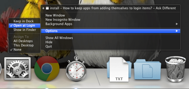 login items login items
