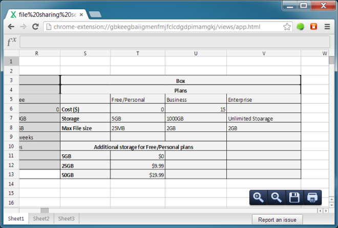 Chrome Office Viewer