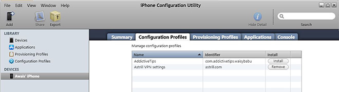 Configuration-Profiles