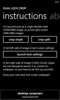 Stretch A Wallpaper Across Windows Phone 8 Lock Screen & Kid's Corner