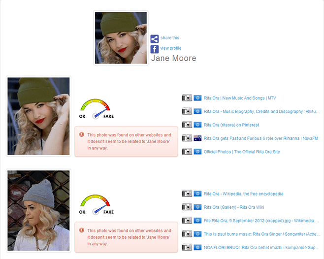 FB-Checker-Fake-profile-detected