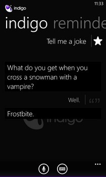 Indigo WP8 Joke