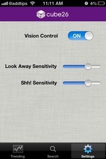 LookAway Player iOS Settings LookAway Player iOS Settings