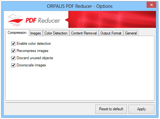 ORPALIS PDF Reducer_Options ORPALIS PDF Reducer_Options