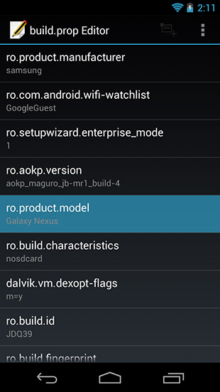 Select-build.prop-parameter
