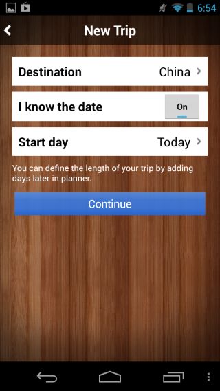 Tripomatic destination